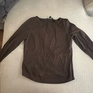 Ann Taylor Brown Crew Neck Sweater